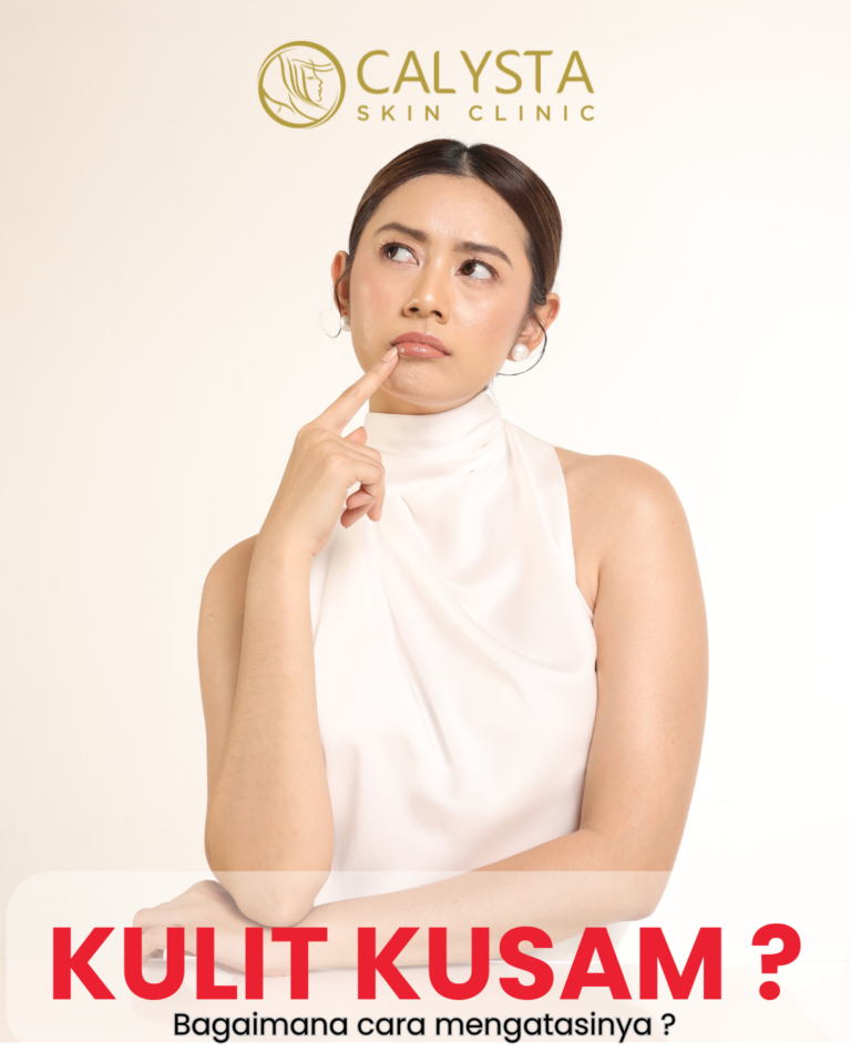 Penumpukan sel kulit mati yang menghalangi cahaya memantul dari permukaan kulit. • Dehidrasi kulit: kurang cairan membuat kulit tampak kering dan kusam. Paparan sinar matahari yang menyebabkan kerusakan dan hiperpigmentasi sehingga warna kulit tidak merata. • Sirkulasi darah kulit menurun akibat kurang tidur, stres, atau pola hidup tidak sehat.