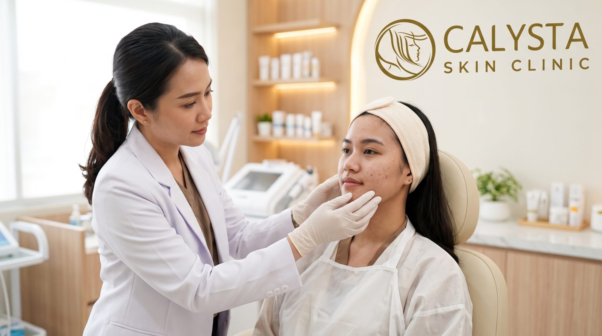 jerawat mulai dari Facial, IPL, Laser hingga suntik agar jerawat kempes dan pudar. Ingin tahu treatment yang tepat ? Calysta Clinic menyediakan sesi konsultasi kulit gratis dengan dokter ahli sebelum melakukan tindakan. Tim dokter kami juga merupakan expert yang akan mengevaluasi kondisi kulitmu dan merancang program perawatan yang paling sesuai — aman, dan efektif.